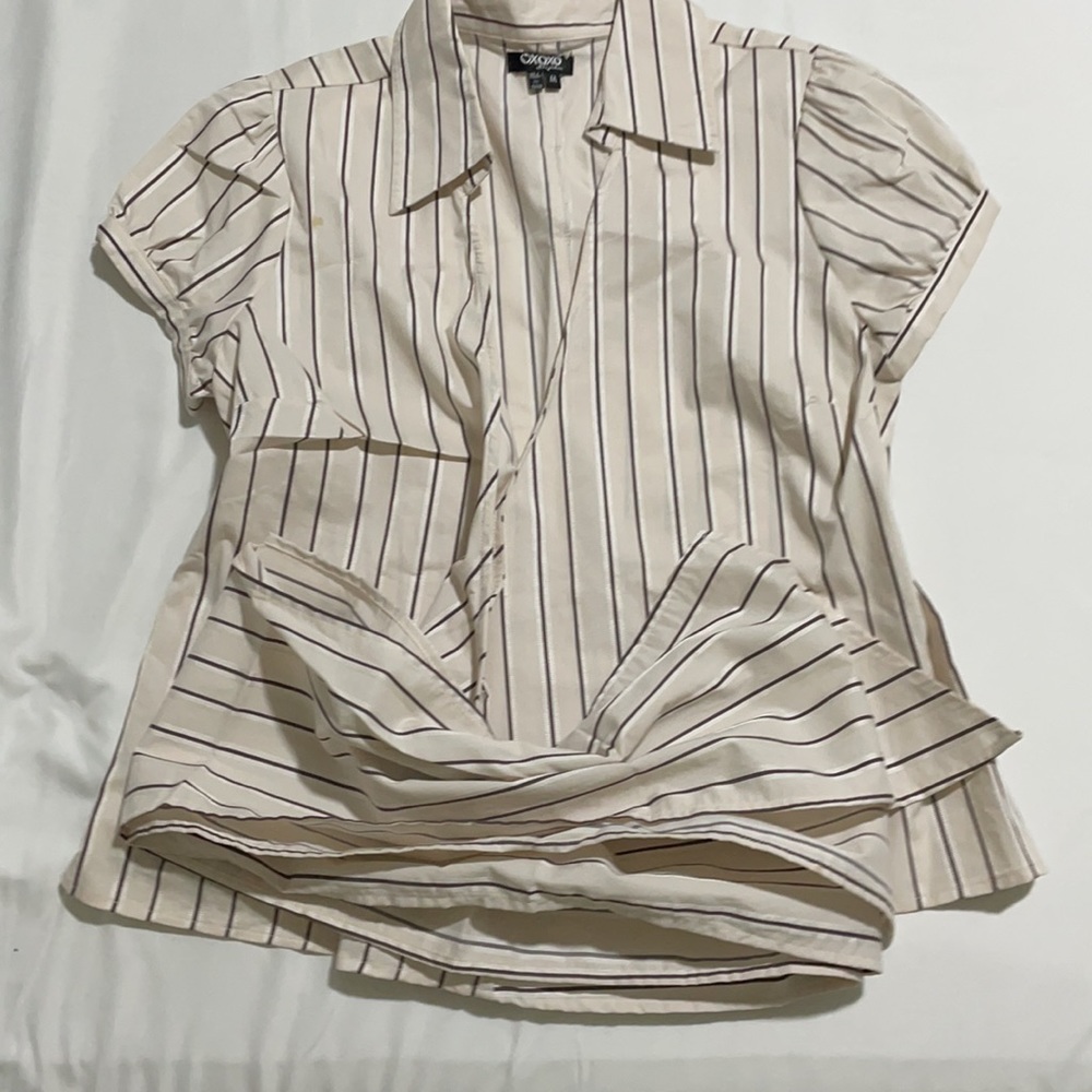 XOXO - Strips brown blouse